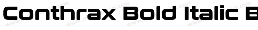 Conthrax Bold Italic Bold Italic字体转换